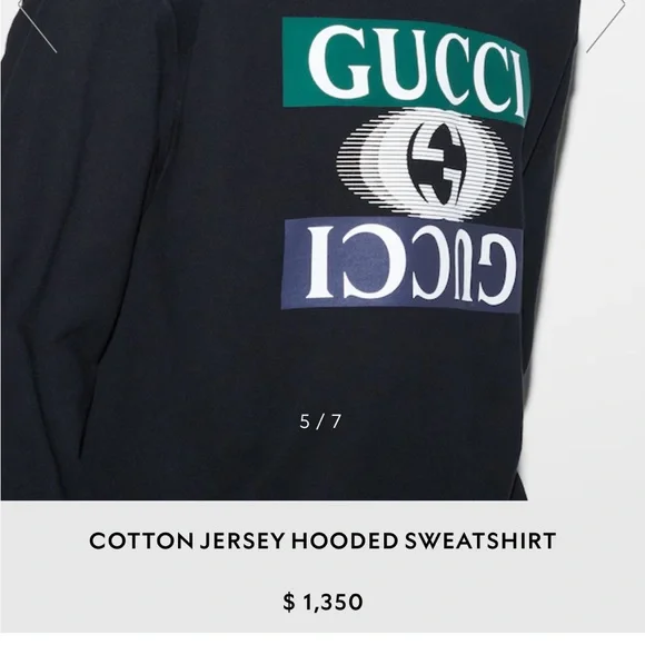 Authentic Men’s Black Gucci Hoodie